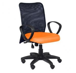 93 Black And Orange Office Chair